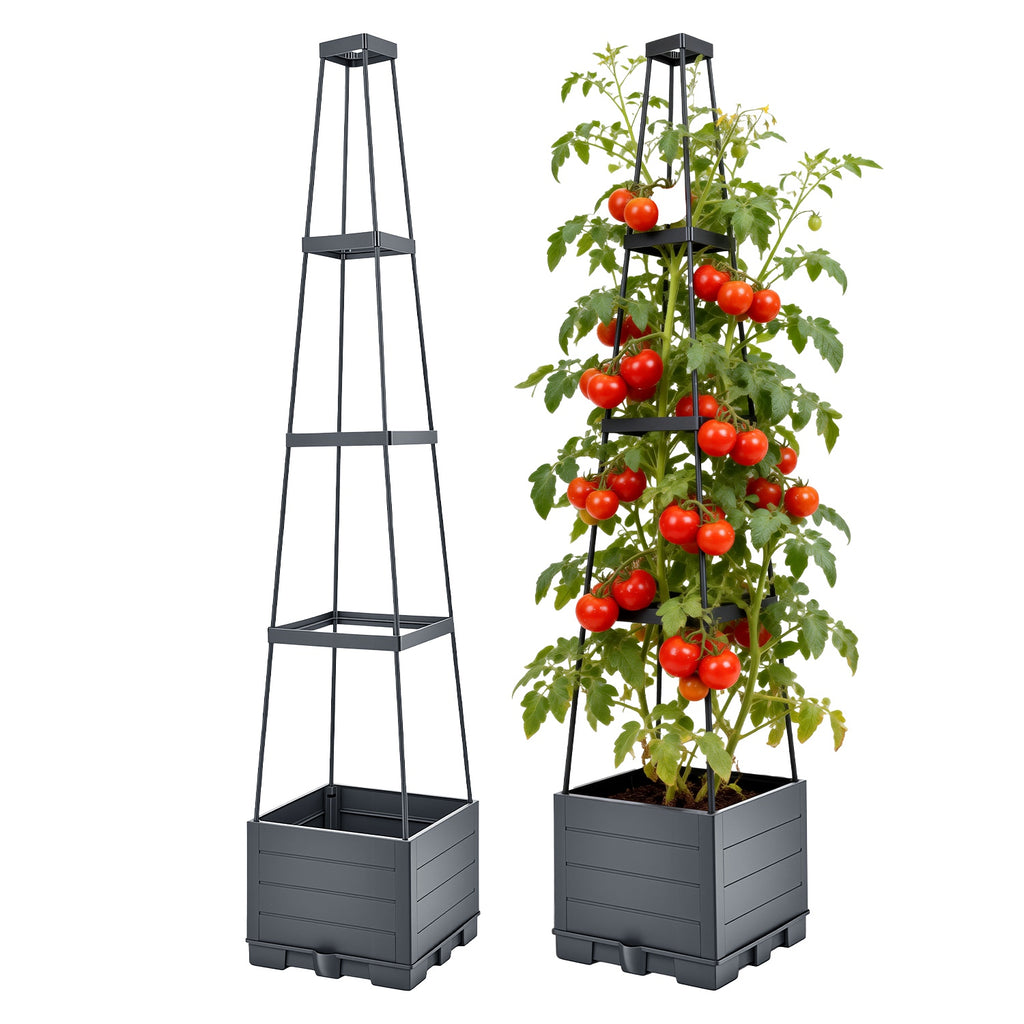 Self-Watering Trellis Planter Boxes, 56″ — Set of 2