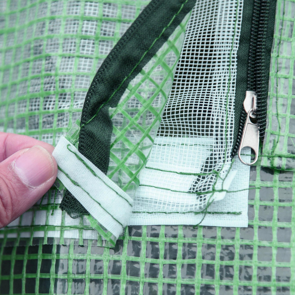 Portable Mini Greenhouse with Roll-Up Windows — Green — alternate view 6