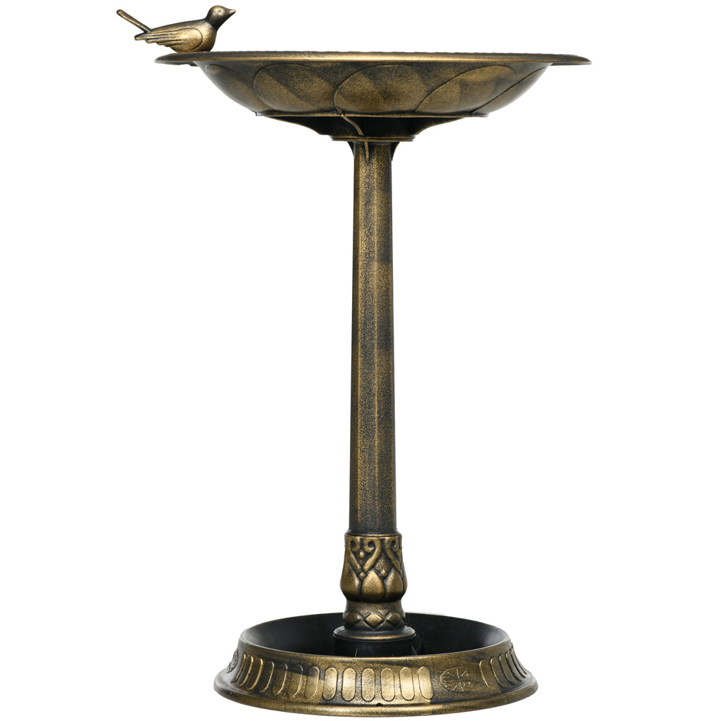 Two-Basin Antique Bird Bath — Bronze — alternate view 9