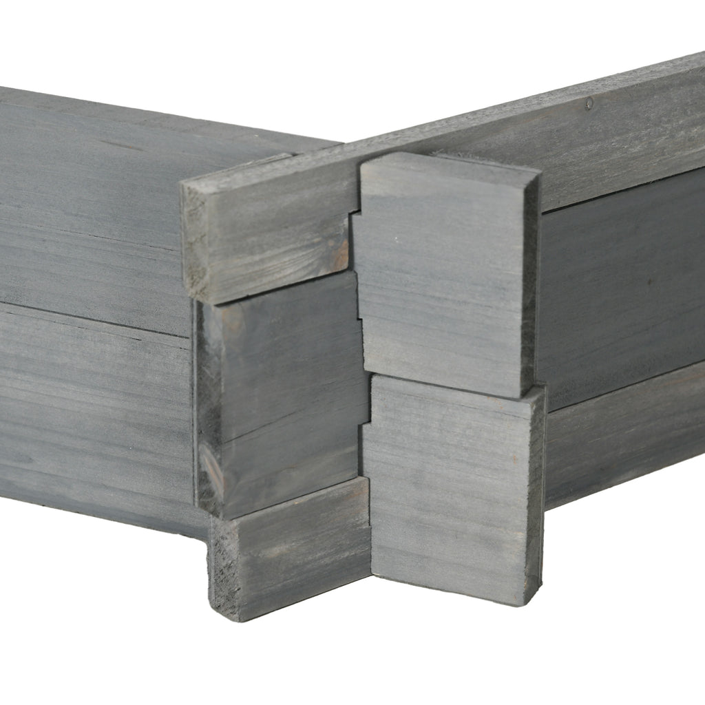 Screwless Hexagon Raised Garden Bed — Gray — alternate view 6