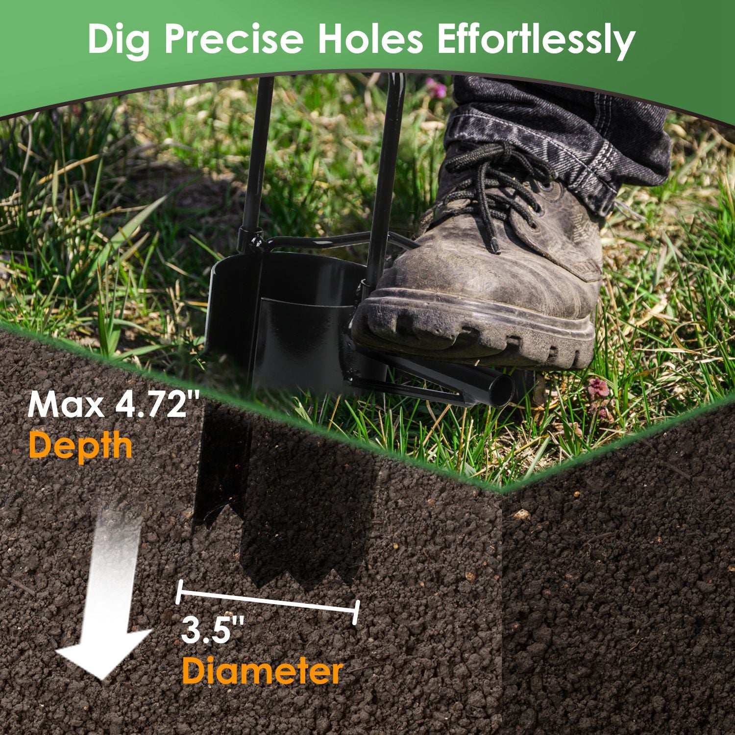 5-in-1 Long-Handle Bulb Planter — alternate view 3