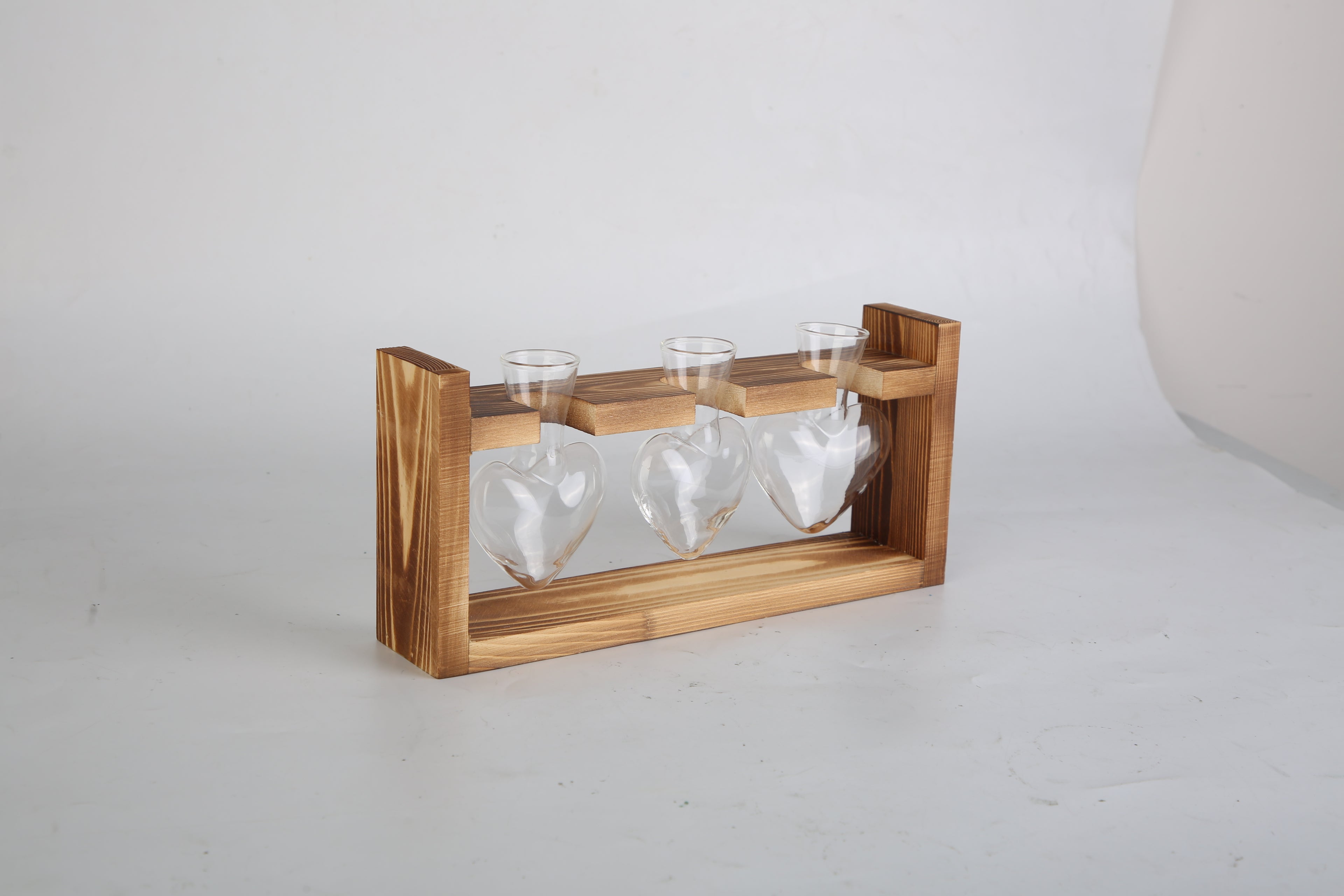 Heart-Shaped Glass Propagation Station — 3 Vases — alternate view 10