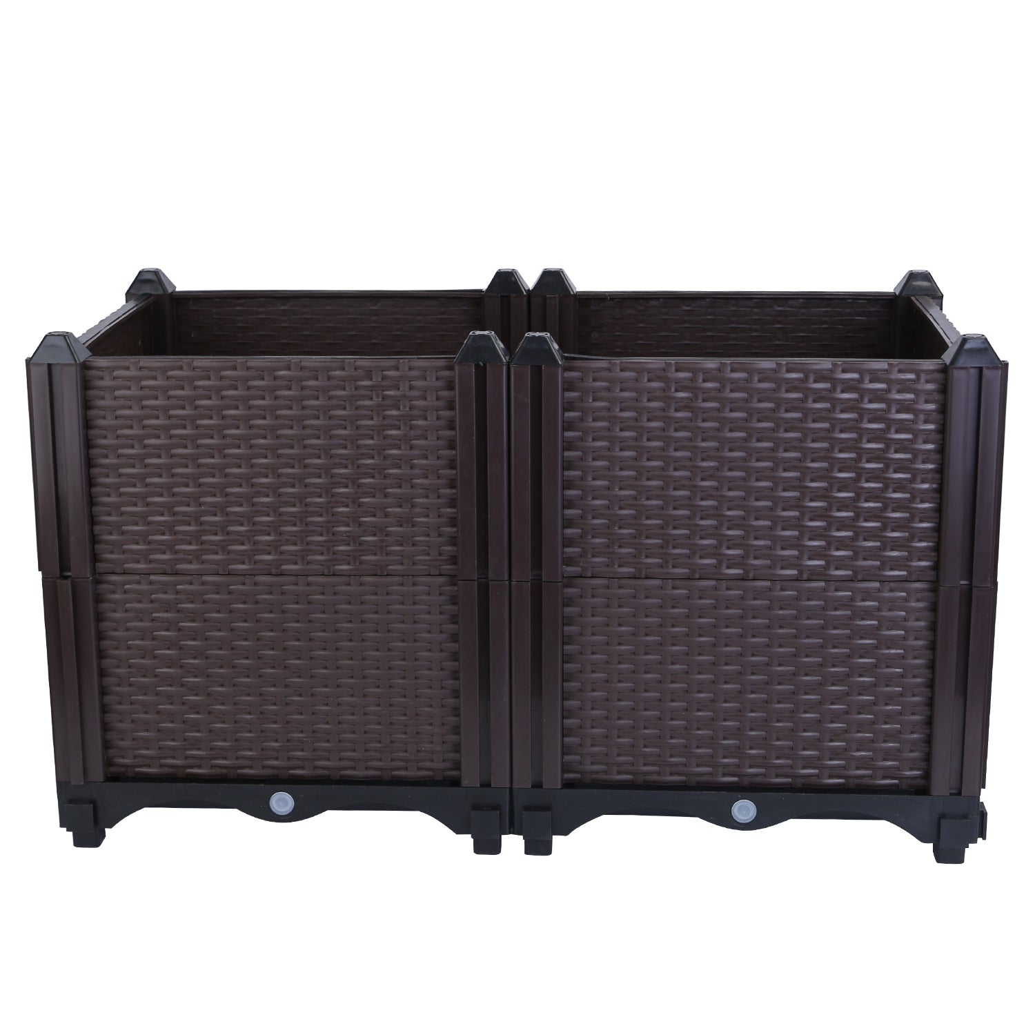 Self-Watering Raised Garden Bed — Rattan Brown — alternate view 8