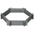 Screwless Hexagon Raised Garden Bed — Gray — alternate view 9