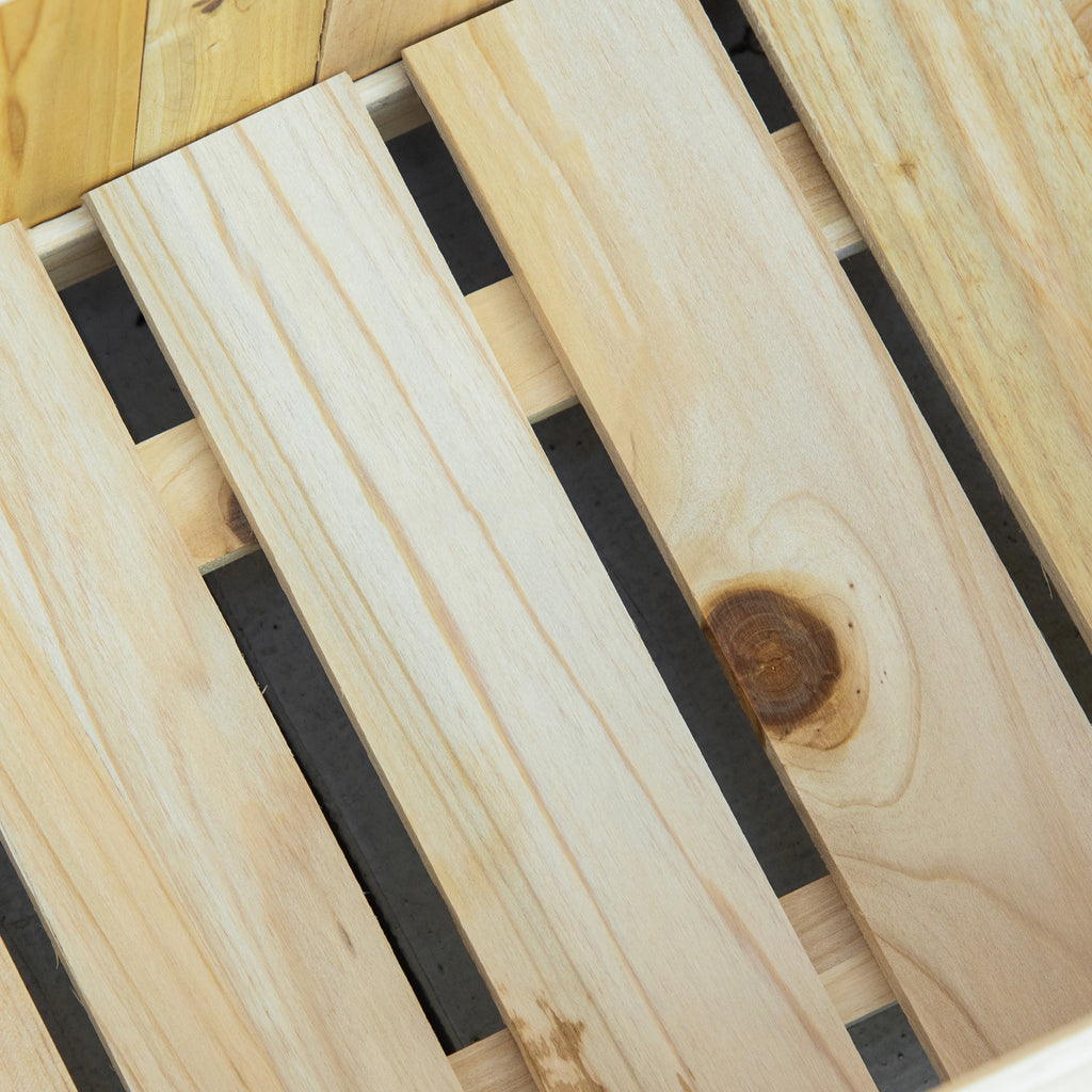 Foldable Wooden Raised Garden Bed — Natural — alternate view 8