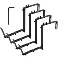 Adjustable Railing Planter Brackets — Set of 4 (Black)